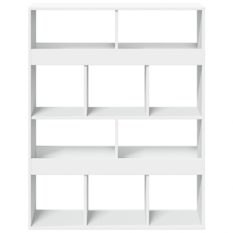 Bücherregal Weiß 100x33x125,5 cm Holzwerkstoff