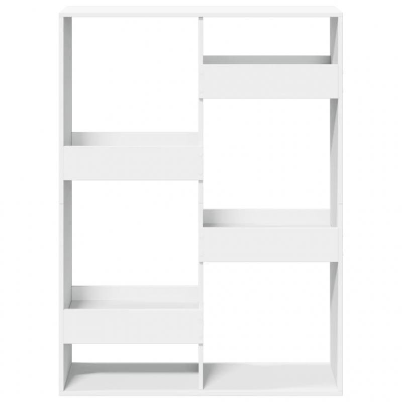 Bücherregal Weiß 100x33x135 cm Holzwerkstoff