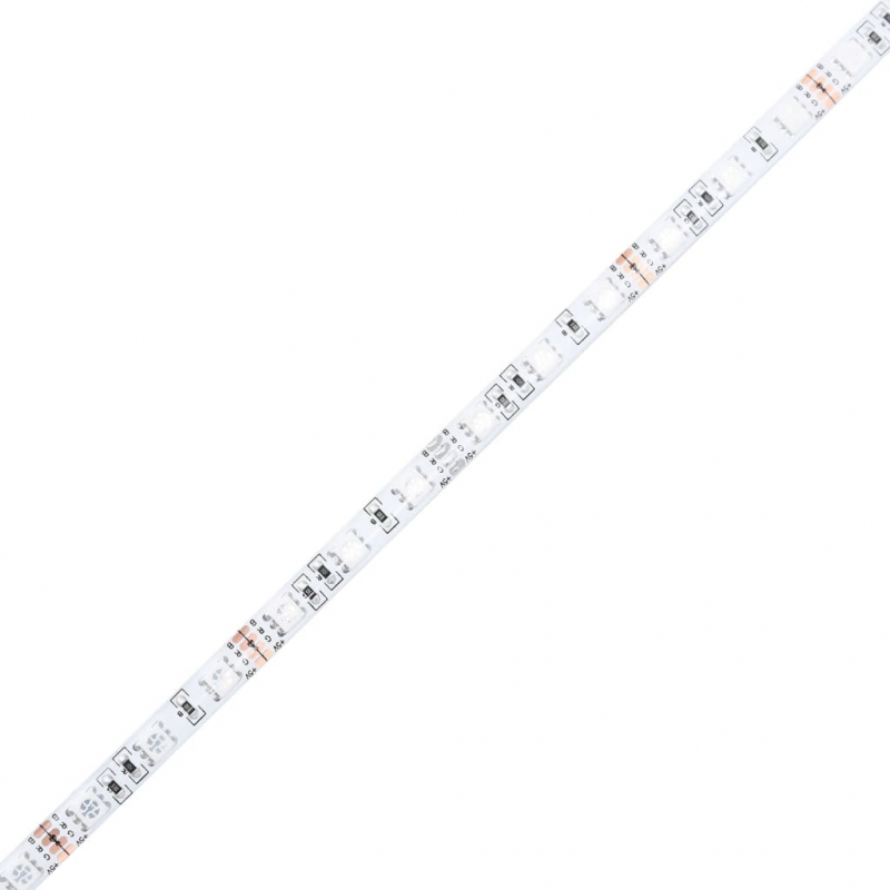 LED-Schreibtisch Braun Eichen-Optik 120x55x91 Holzwerkstoff