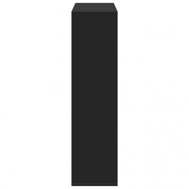 Raumteiler Schwarz 100x33x125,5 cm Holzwerkstoff