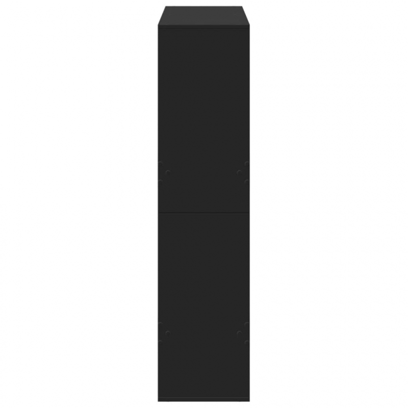 Raumteiler Schwarz 100x33x135 cm Holzwerkstoff