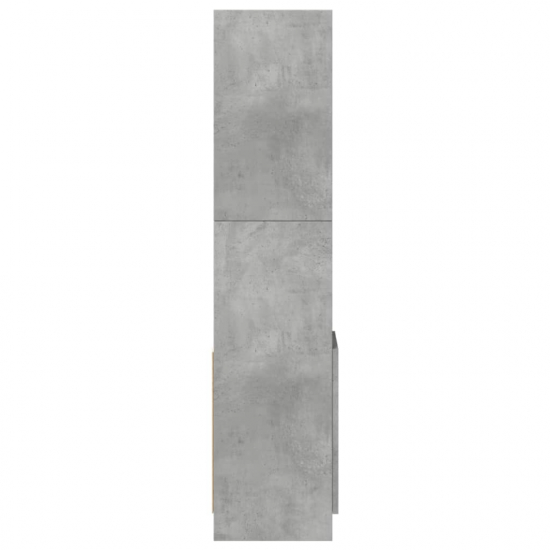 Highboard Betongrau 92x33x140 cm Holzwerkstoff