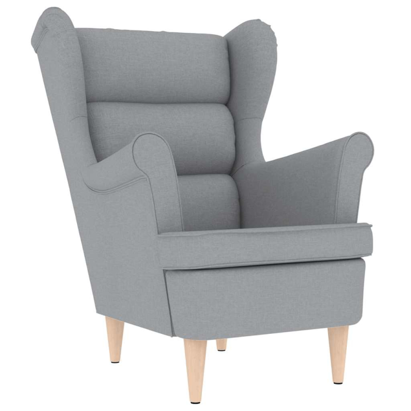 Sessel Hellgrau 74x84x100 cm Stoff