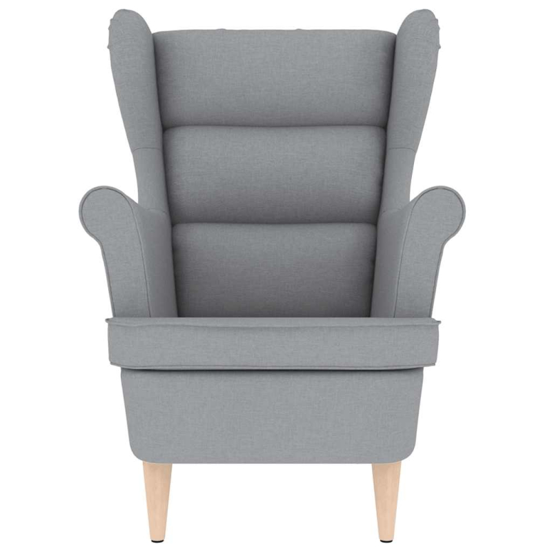 Sessel Hellgrau 74x84x100 cm Stoff