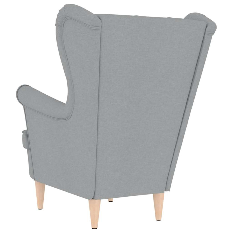 Sessel Hellgrau 74x84x100 cm Stoff
