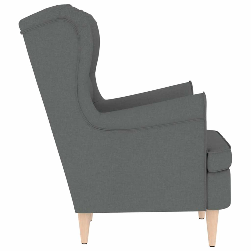 Sessel Dunkelgrau 74x84x100 cm Stoff