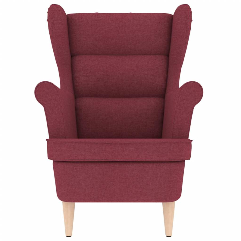 Sessel Weinrot 74x84x100 cm Stoff