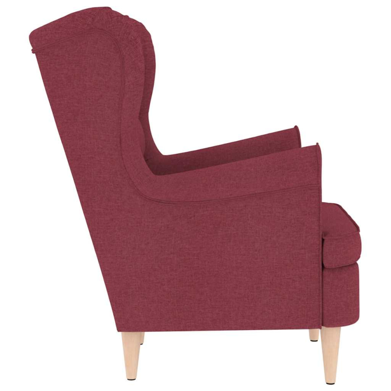 Sessel Weinrot 74x84x100 cm Stoff