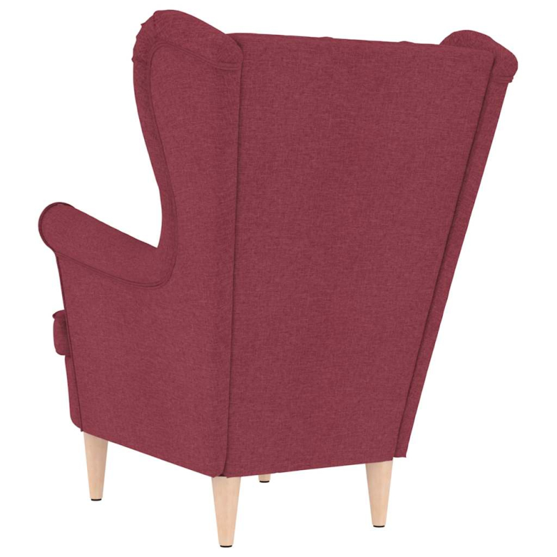 Sessel Weinrot 74x84x100 cm Stoff
