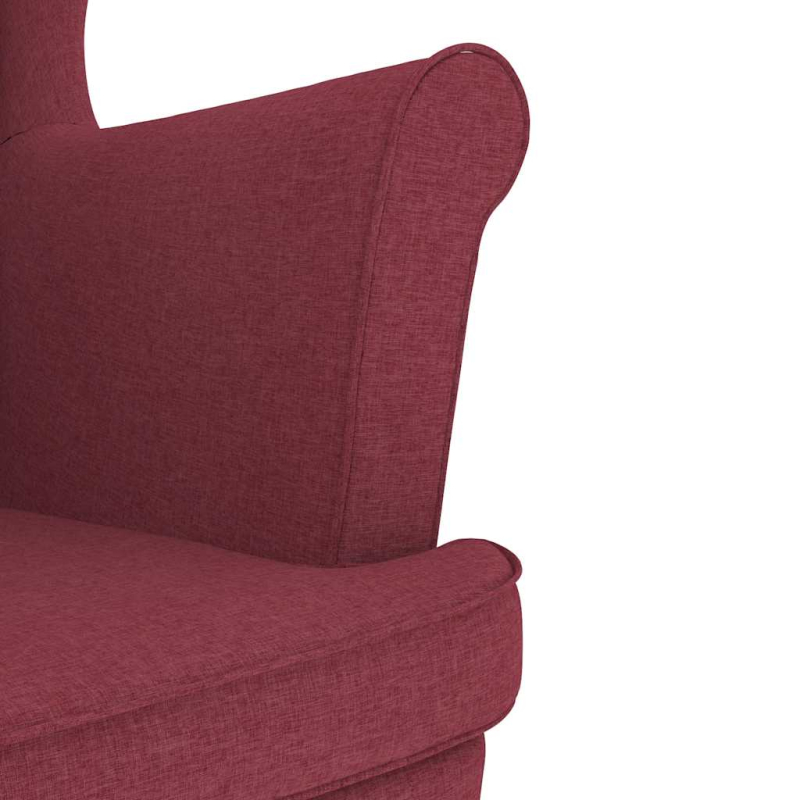 Sessel Weinrot 74x84x100 cm Stoff