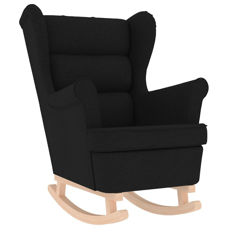 Schaukelsessel Schwarz 74x90x102 cm Stoff