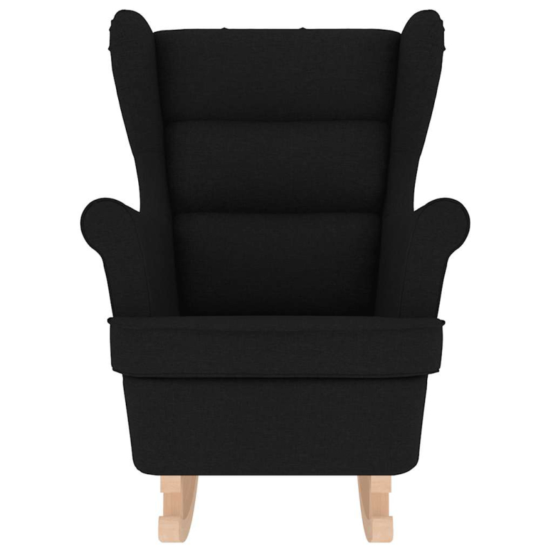 Schaukelsessel Schwarz 74x90x102 cm Stoff