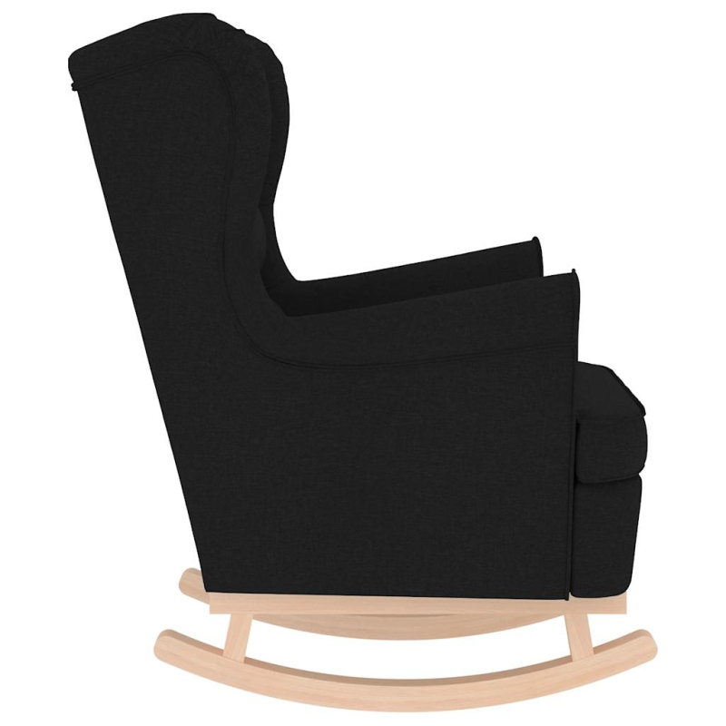 Schaukelsessel Schwarz 74x90x102 cm Stoff