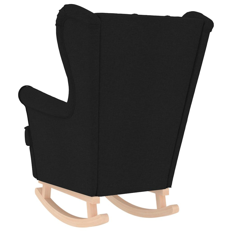 Schaukelsessel Schwarz 74x90x102 cm Stoff