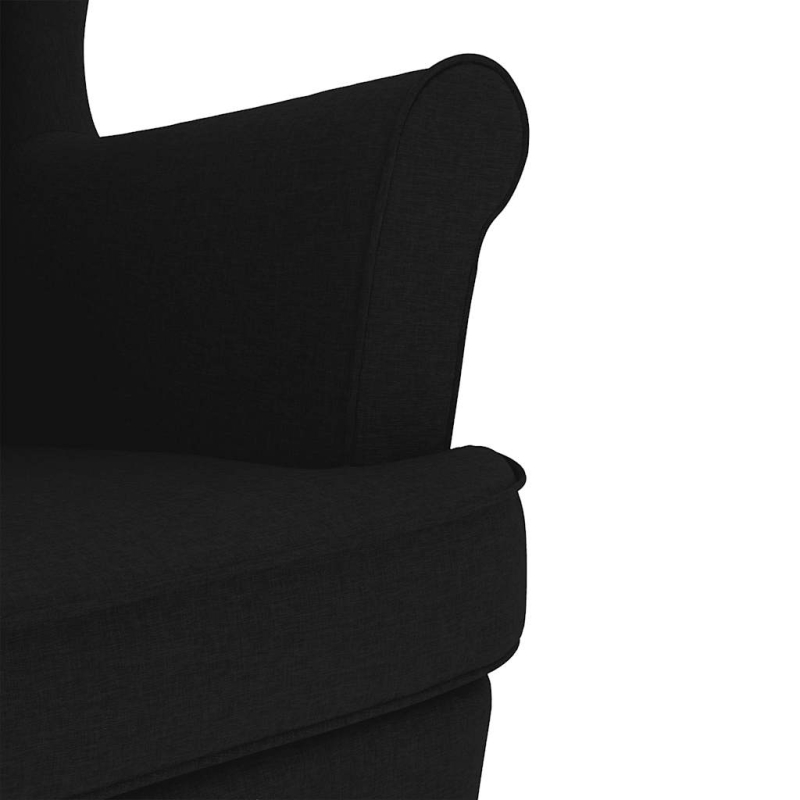 Schaukelsessel Schwarz 74x90x102 cm Stoff