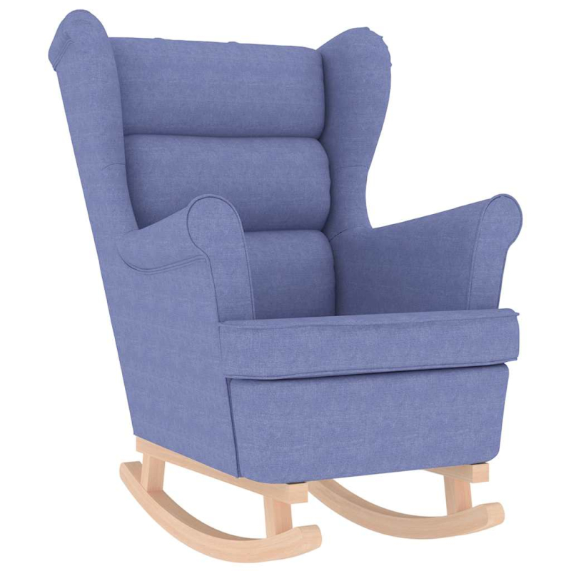 Schaukelsessel Jeansblau 74x90x102 cm Stoff