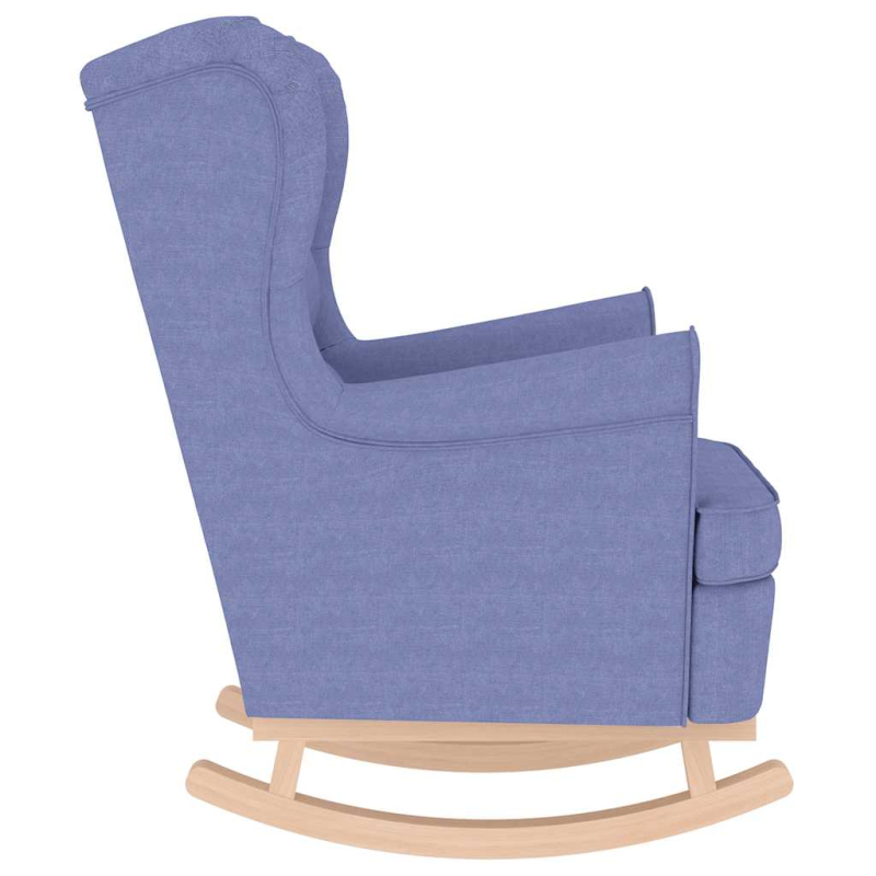 Schaukelsessel Jeansblau 74x90x102 cm Stoff