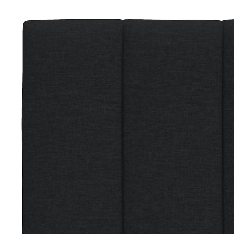 Kopfteil-Kissen Schwarz 80 cm Stoff