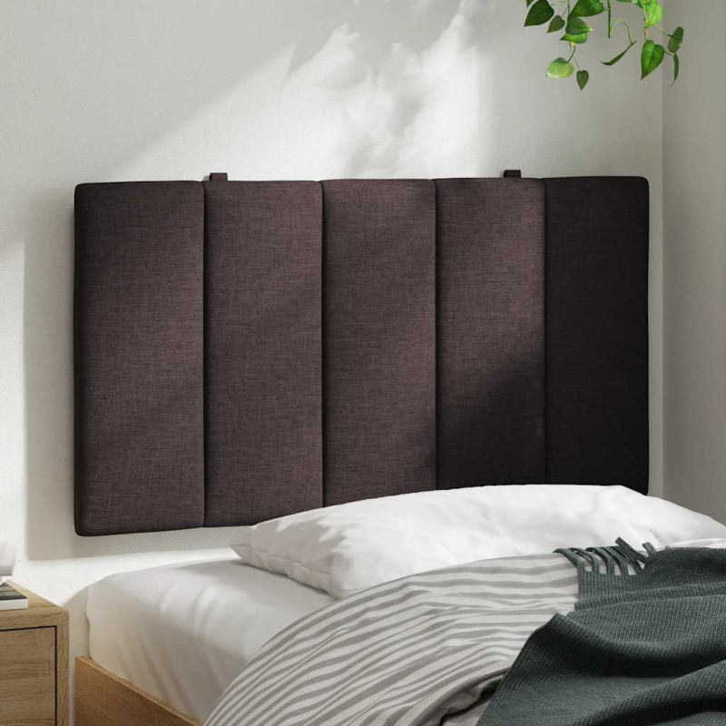 Kopfteil-Kissen Dunkelbraun 80 cm Stoff