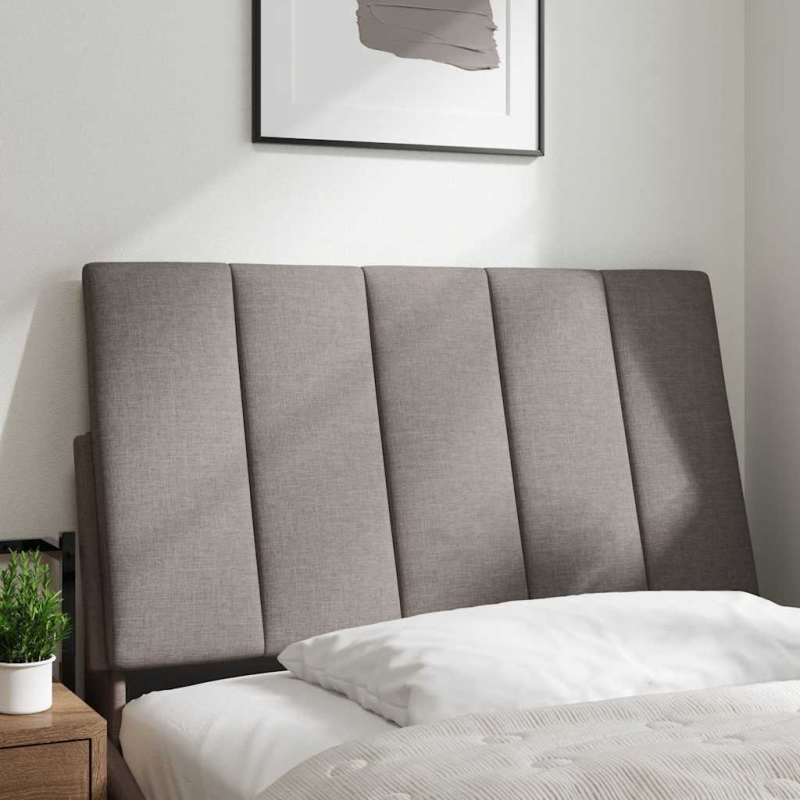 Kopfteil-Kissen Taupe 80 cm Stoff