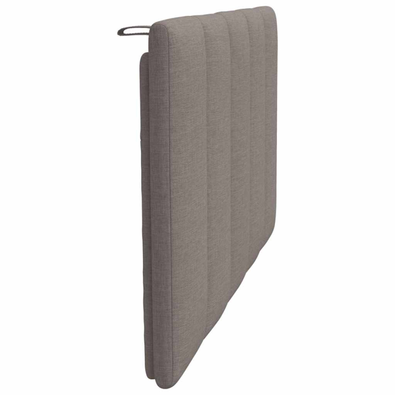 Kopfteil-Kissen Taupe 80 cm Stoff