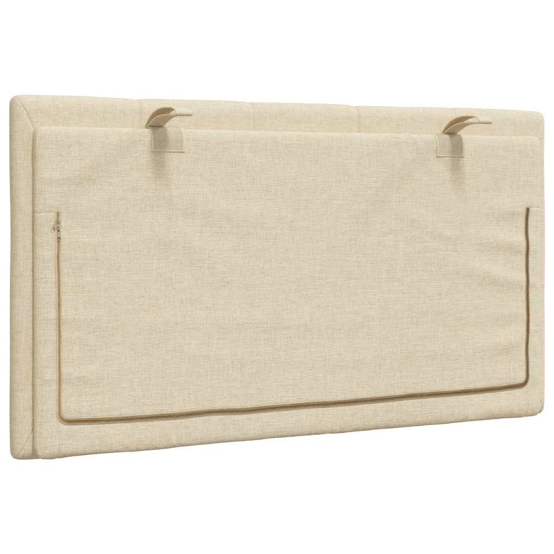 Kopfteil-Kissen Creme 80 cm Stoff