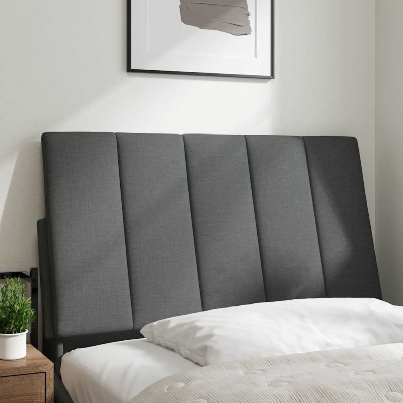 Kopfteil-Kissen Dunkelgrau 90 cm Stoff