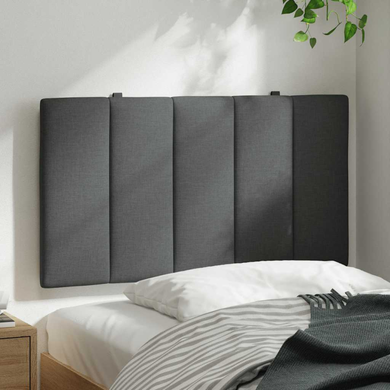 Kopfteil-Kissen Dunkelgrau 90 cm Stoff