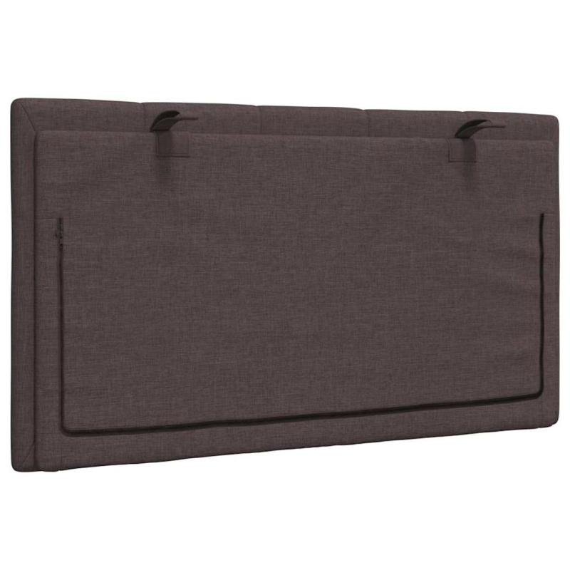 Kopfteil-Kissen Dunkelbraun 90 cm Stoff