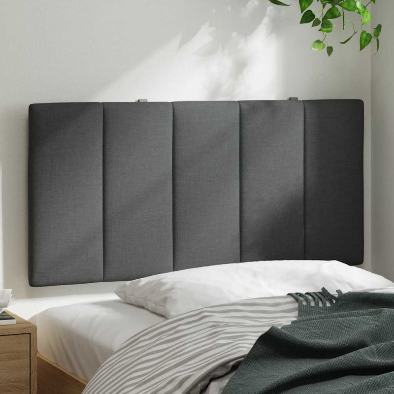 Kopfteil-Kissen Dunkelgrau 100 cm Stoff