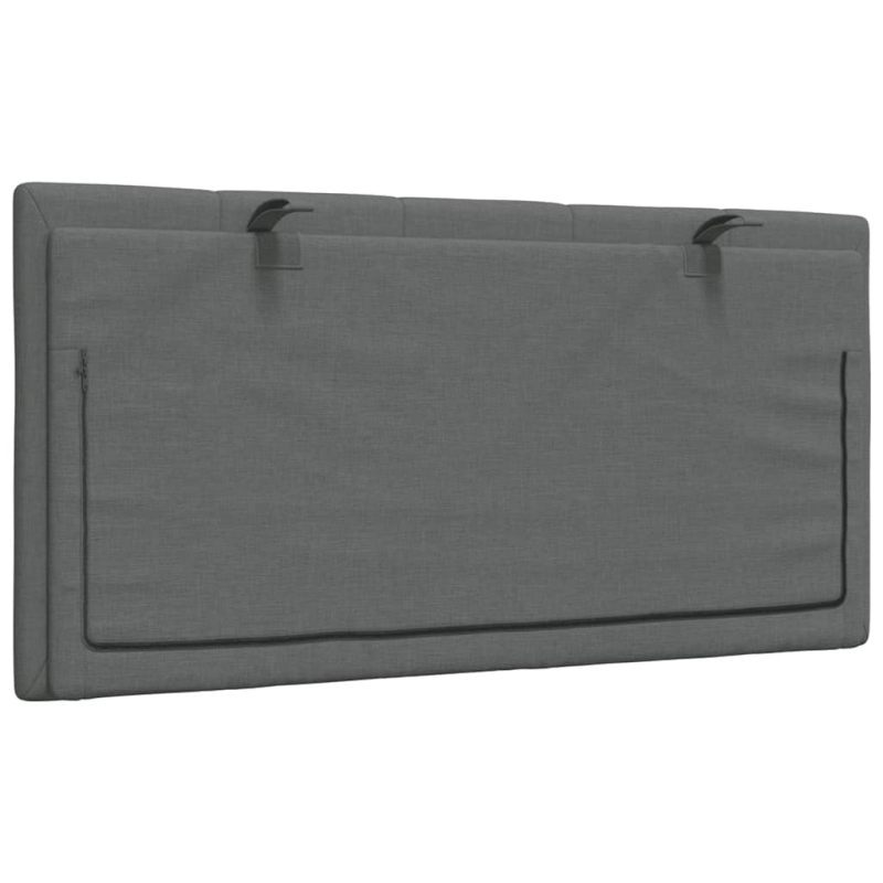Kopfteil-Kissen Dunkelgrau 100 cm Stoff