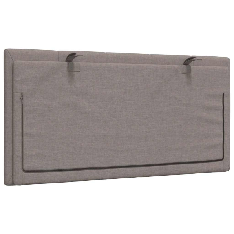 Kopfteil-Kissen Taupe 100 cm Stoff
