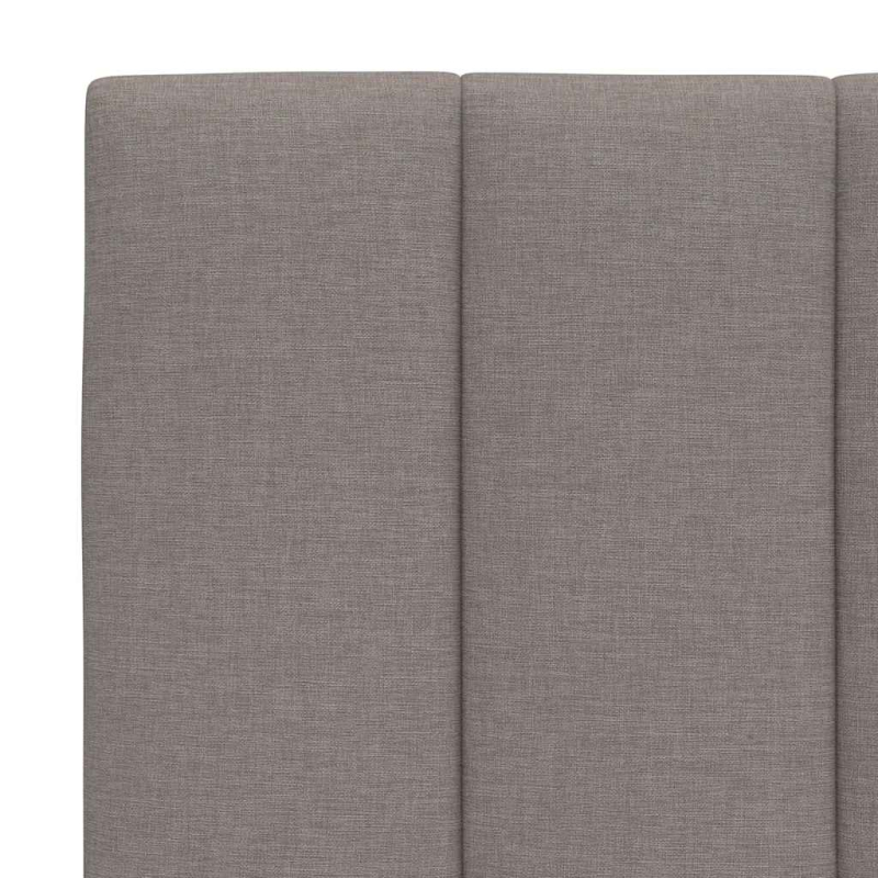 Kopfteil-Kissen Taupe 100 cm Stoff