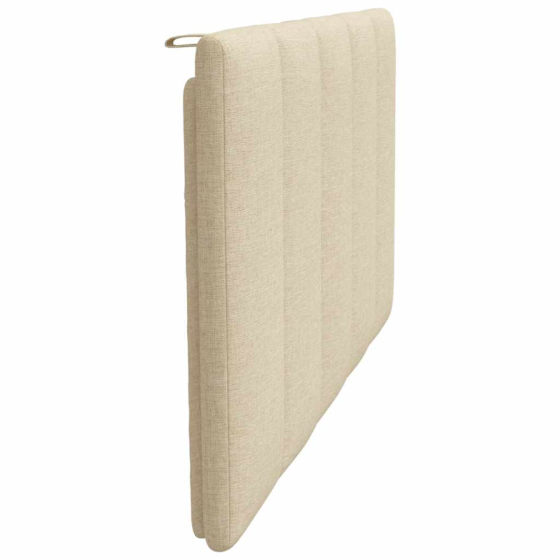 Kopfteil-Kissen Creme 100 cm Stoff