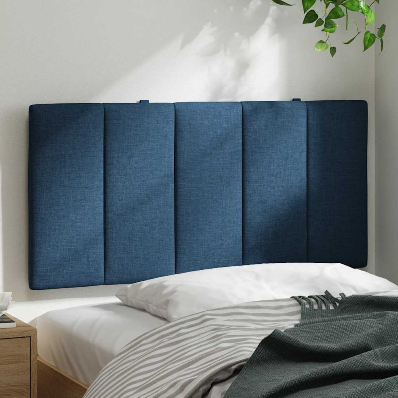Kopfteil-Kissen Blau 100 cm Stoff