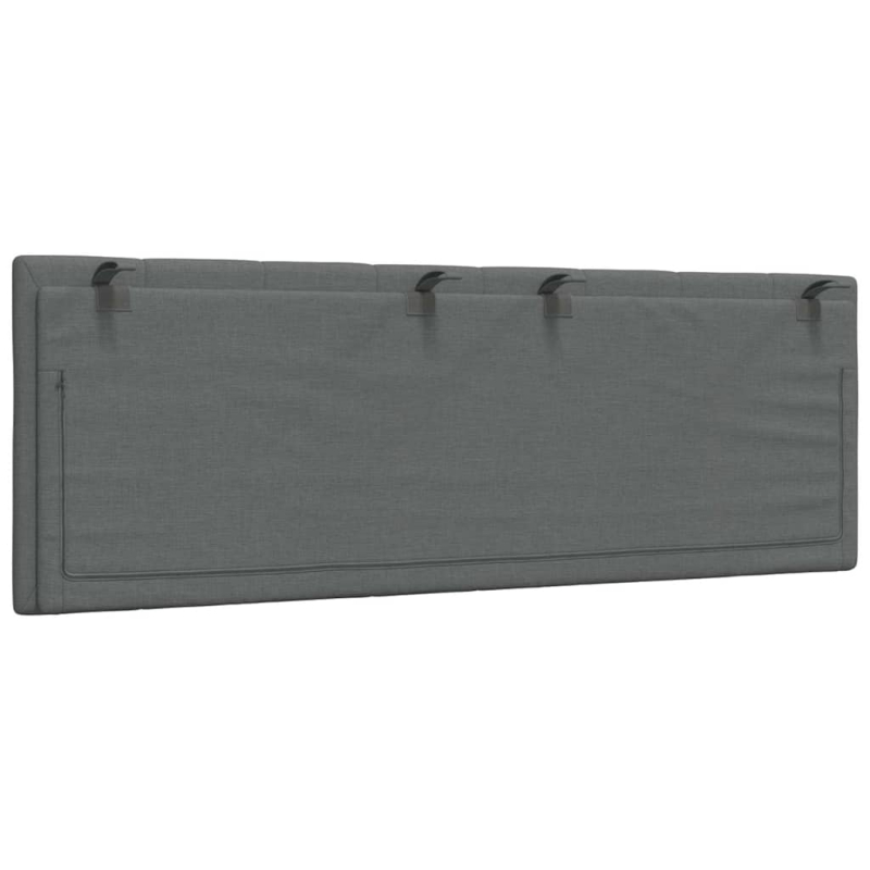 Kopfteil-Kissen Dunkelgrau 120 cm Stoff