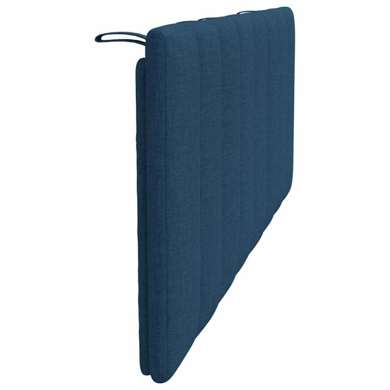 Kopfteil-Kissen Blau 120 cm Stoff