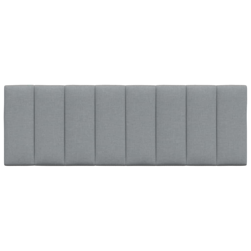 Kopfteil-Kissen Hellgrau 140 cm Stoff