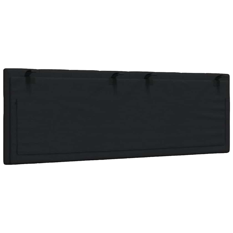 Kopfteil-Kissen Schwarz 140 cm Stoff