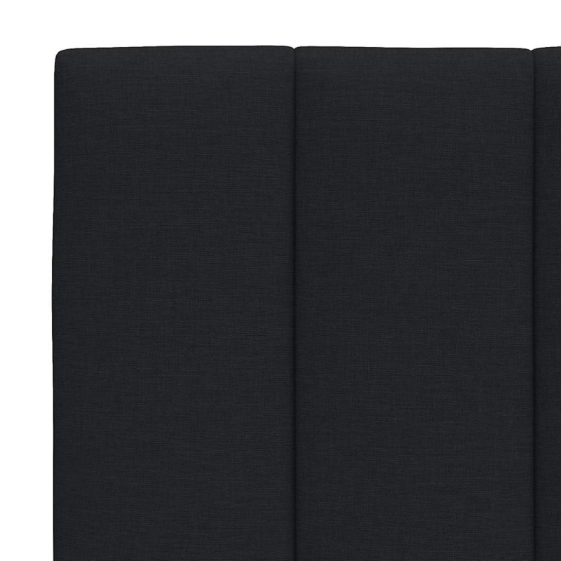Kopfteil-Kissen Schwarz 140 cm Stoff