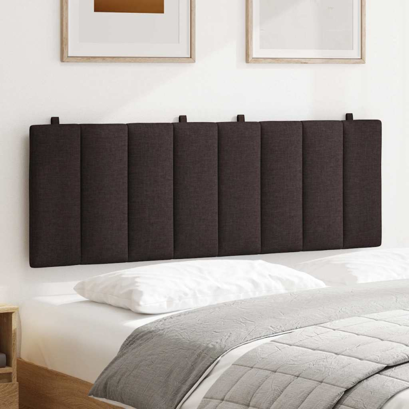 Kopfteil-Kissen Dunkelbraun 140 cm Stoff