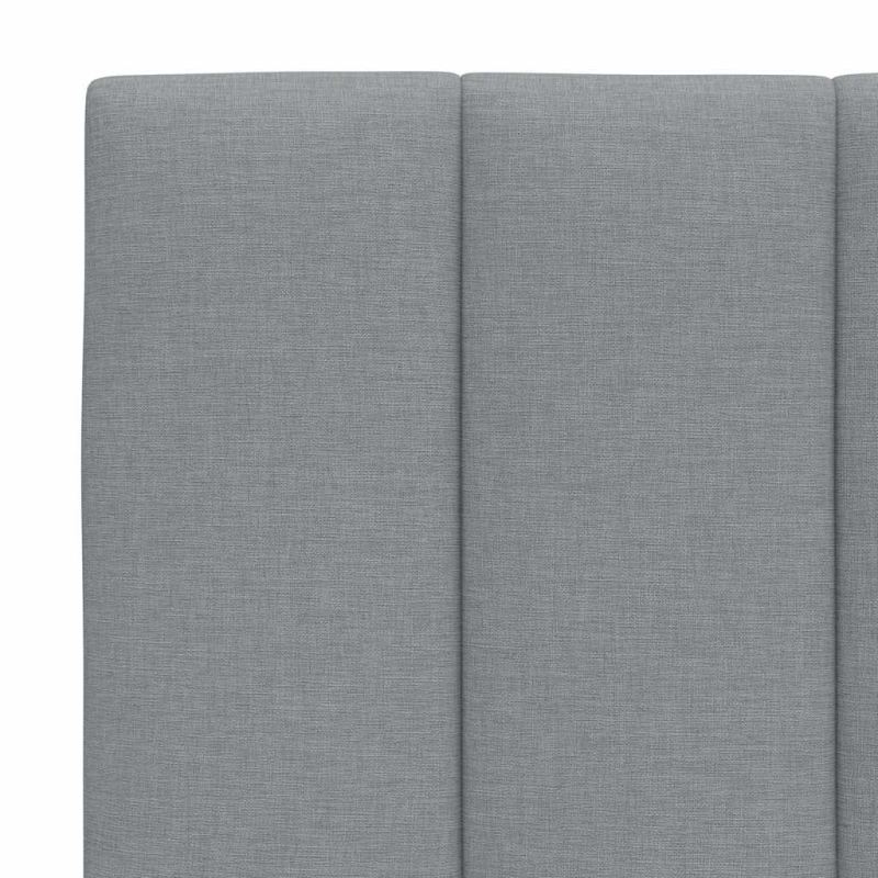 Kopfteil-Kissen Hellgrau 160 cm Stoff