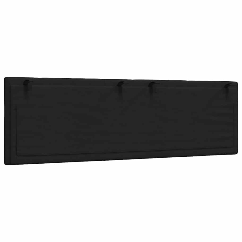 Kopfteil-Kissen Schwarz 160 cm Stoff