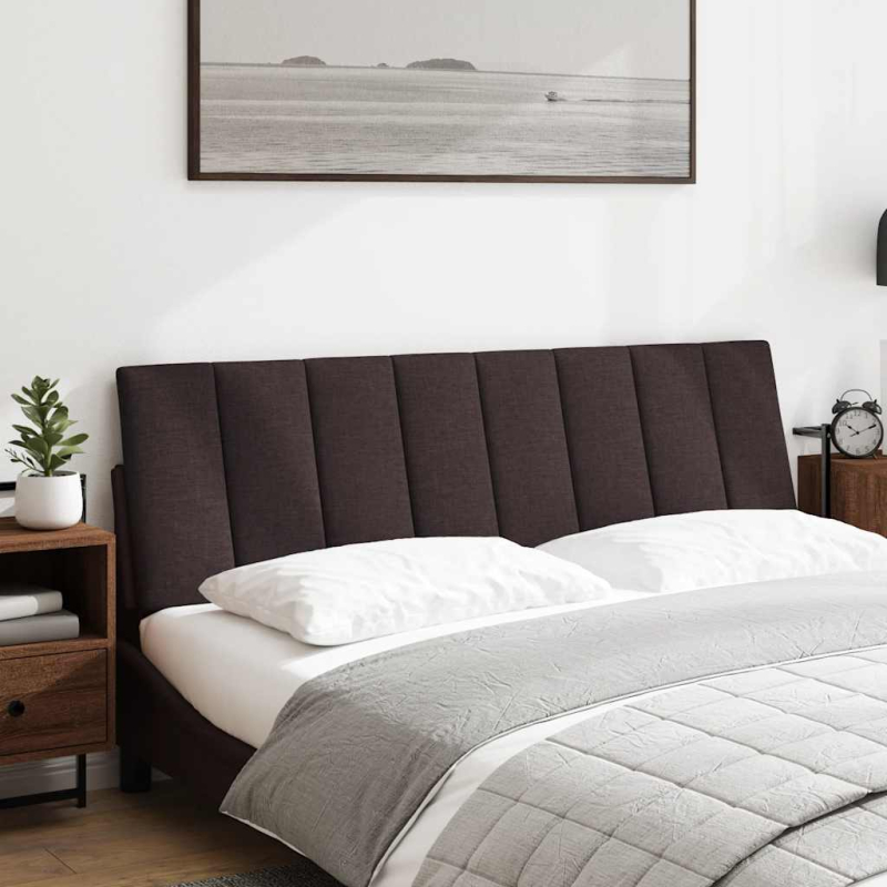 Kopfteil-Kissen Dunkelbraun 160 cm Stoff