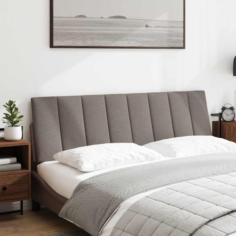 Kopfteil-Kissen Taupe 160 cm Stoff
