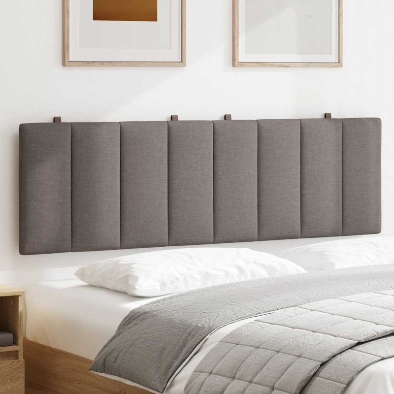 Kopfteil-Kissen Taupe 160 cm Stoff