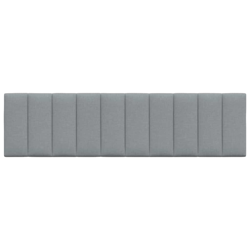 Kopfteil-Kissen Hellgrau 180 cm Stoff