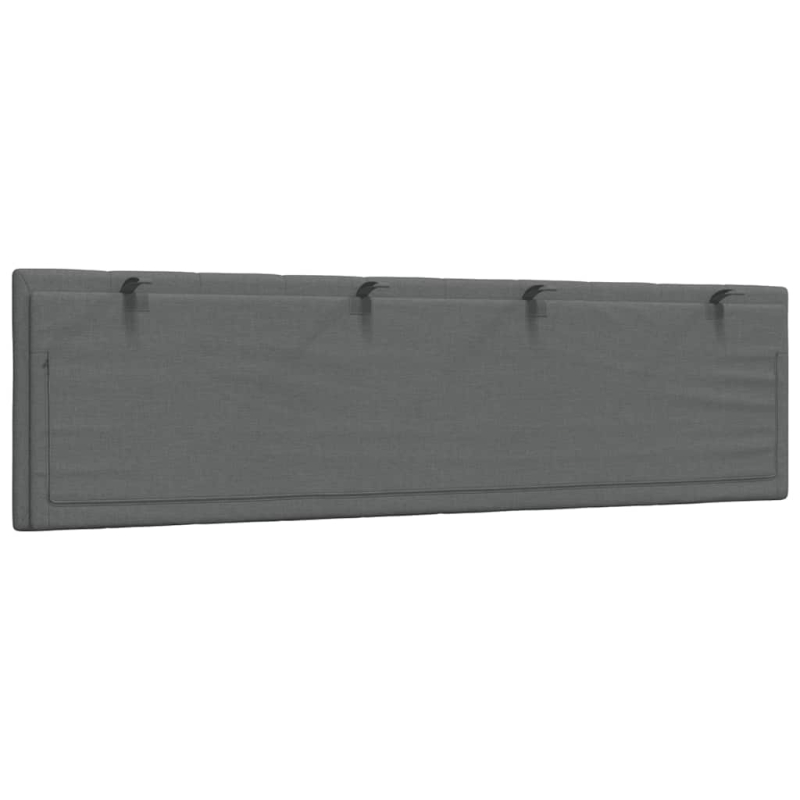 Kopfteil-Kissen Dunkelgrau 180 cm Stoff