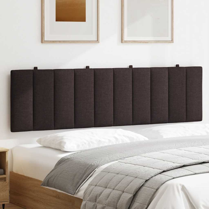 Kopfteil-Kissen Dunkelbraun 180 cm Stoff