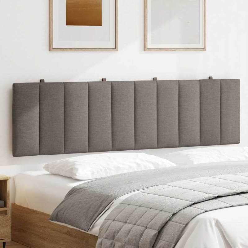 Kopfteil-Kissen Taupe 180 cm Stoff